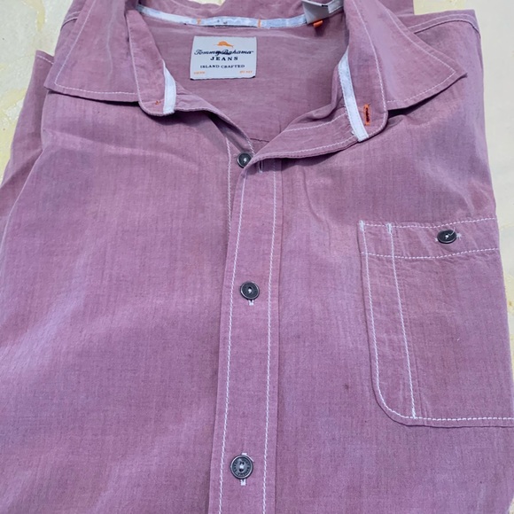 Tommy Bahama Other - Tommy Bahama jeans men mauve button down -xl